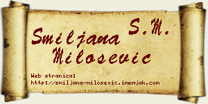 Smiljana Milošević vizit kartica